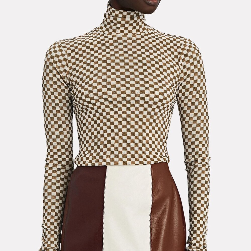 Nanushka Harri Mesh Turtleneck Longsleeve